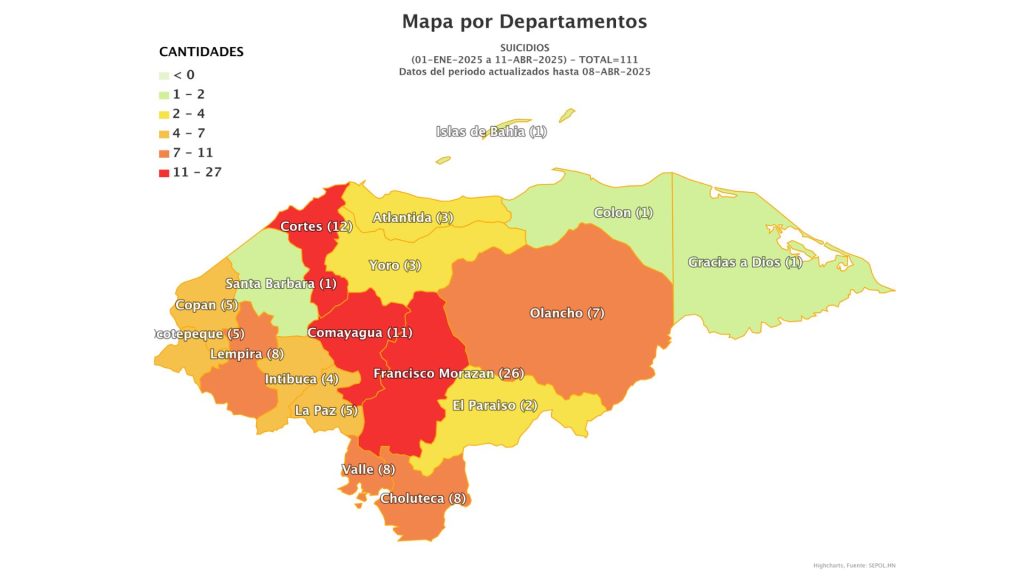 Mapa de suicidios