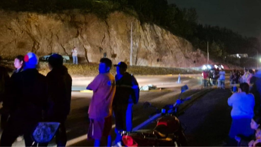 Escena del atropellamiento