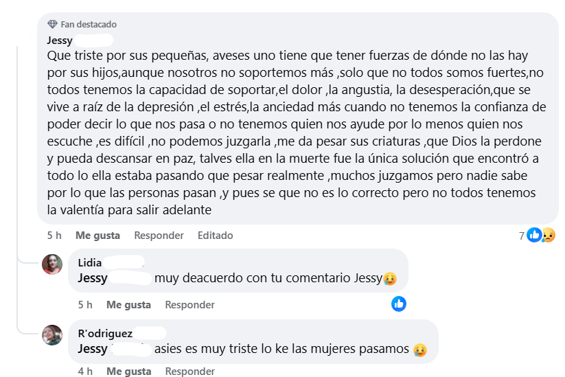 Captura de pantalla del comentario