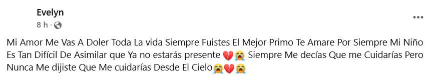 Captura de pantalla del comentario