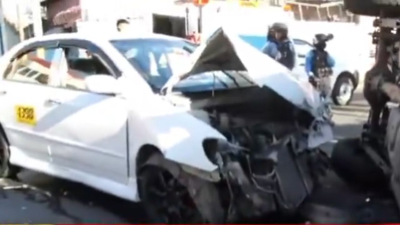 Vídeo: Así fue accidente de tránsito ocurrido en primera avenida de Comayagüela