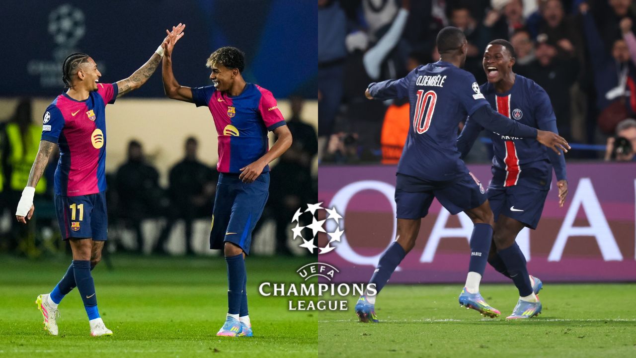 Barcelona y PSG golean en la ida de los cuartos de final de Champions League