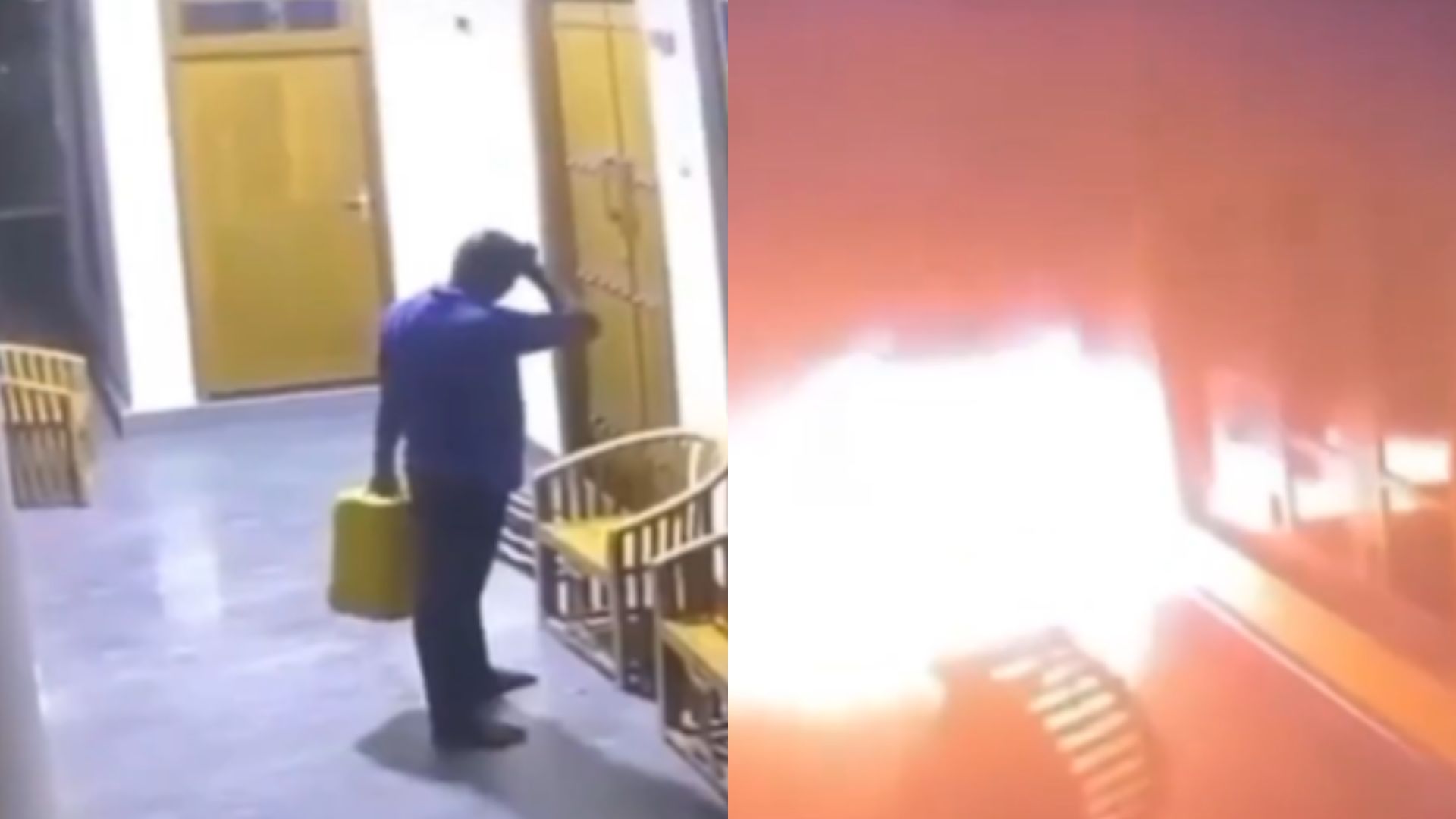 VIDEO: Hombre se prende en fuego en casa de su amante por 'decepción amorosa'