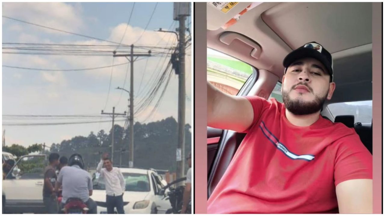 VIDEO: Joven muere al chocar motocicleta contra un taxi en Santa Rosa de Copán