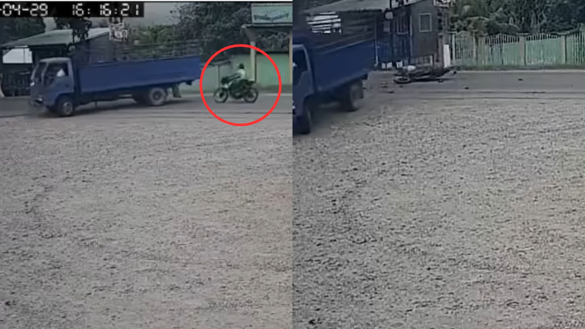 VIDEO: Motociclista entre la vida y la muerte tras impactar contra camión en Yoro