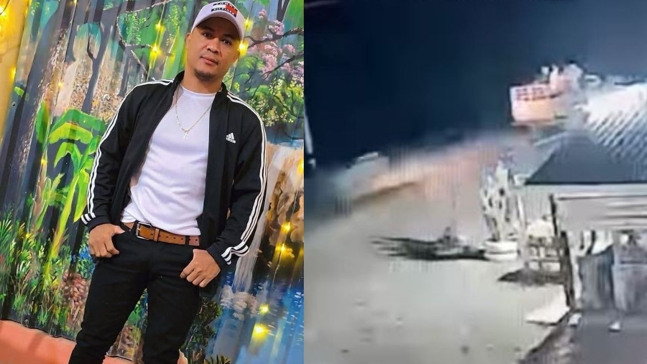 Cámara capta cuando motociclista se prende en llamas al impactar contra auto en Yoro