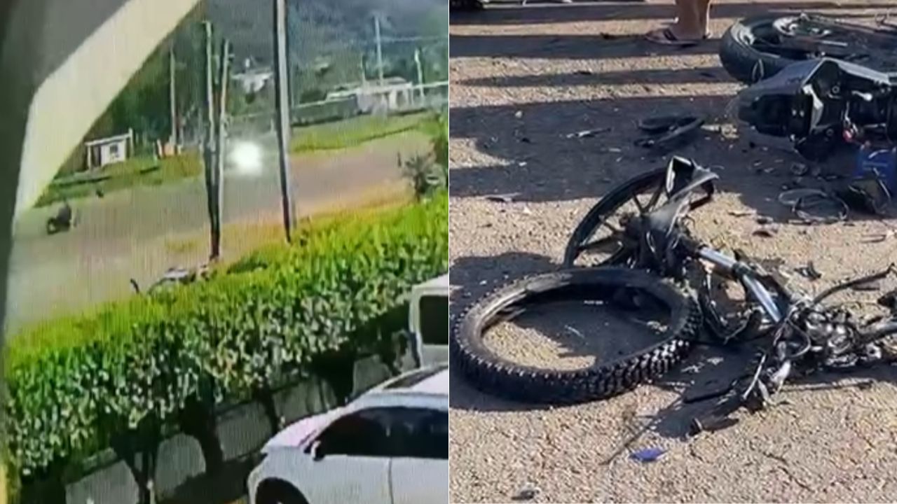 Video captó muerte de jóvenes tras chocar sus motos al hacer piques en Trujillo