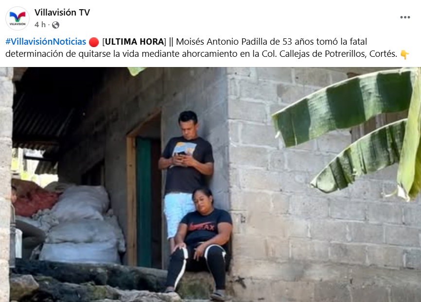 Captura de pantalla de la publicación