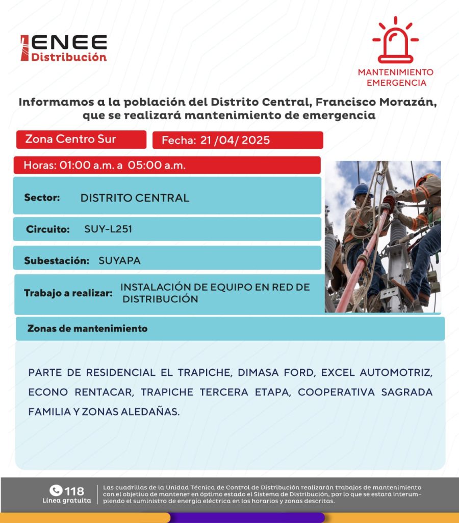 Lista de colonias que no tendrán luz pasado mañana