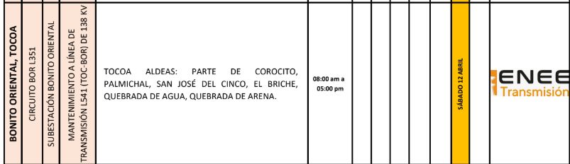 Lista de colonias que no tendrán luz pasado mañana