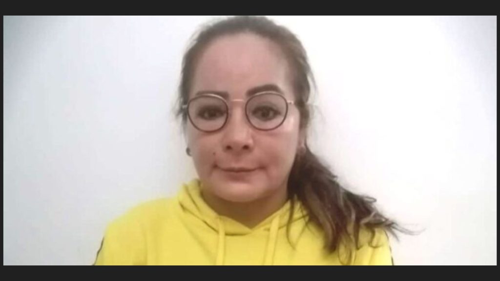 María Mendoza, hondureña capturada en Guatemala en 2023