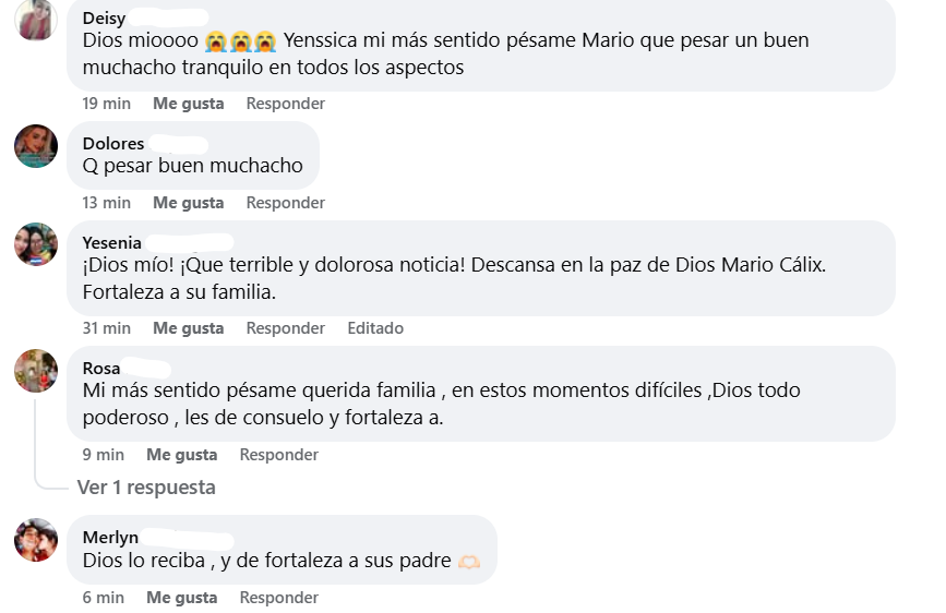 Captura de pantalla de los comentarios