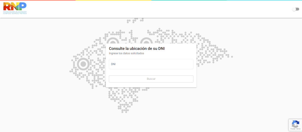 Captura de pantalla del portal