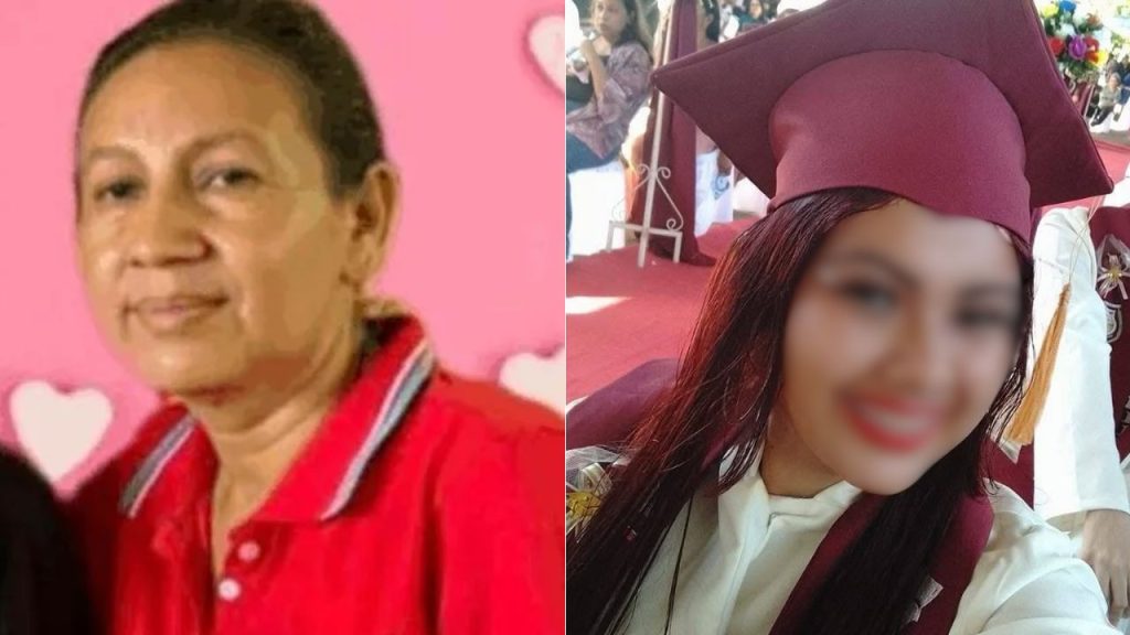 A la izquierda, la mujer; a la derecha, la adolescente