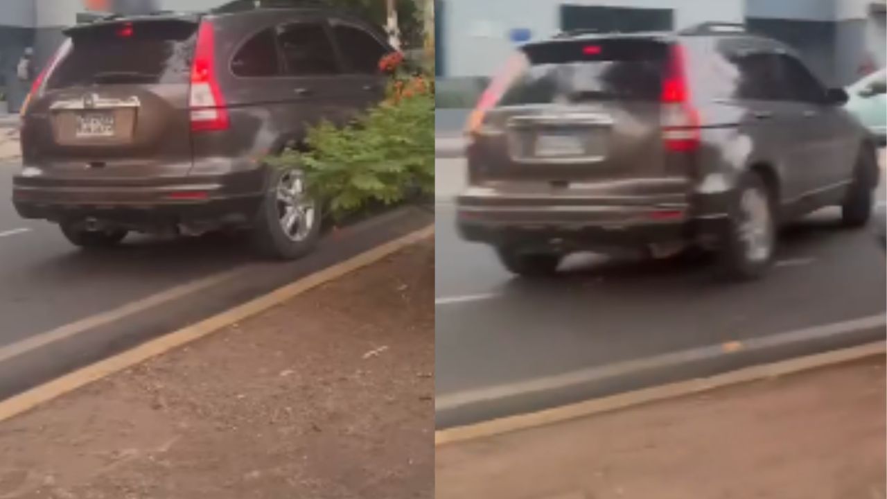 Exponen a conductor manejando en contravía en pleno bulevar Morazán