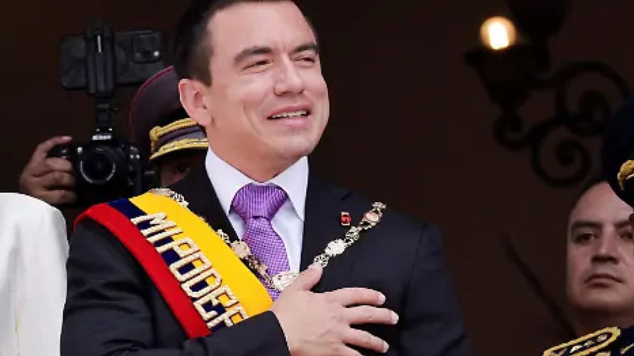 Daniel Noboa jura como presidente de Ecuador para el período 2025-2029
