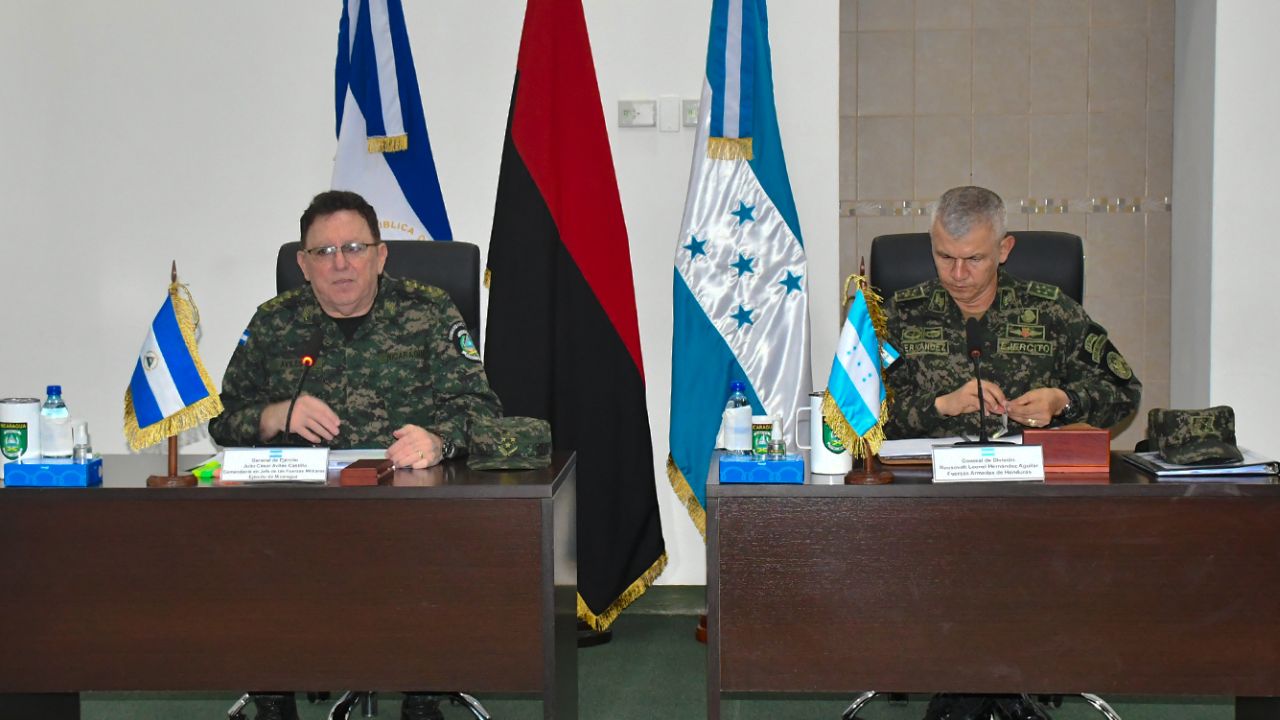 Ejército de Nicaragua y FF. AA. de Honduras coordinan acciones contra amenazas