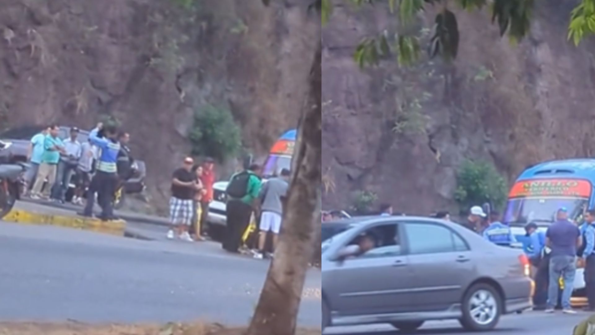 VIDEO: Pasajeros golpean y entregan a ladrones a la Policía en Tegucigalpa