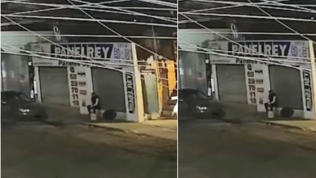 Cámara capta a hombre esperando a su esposa para matarla por infiel