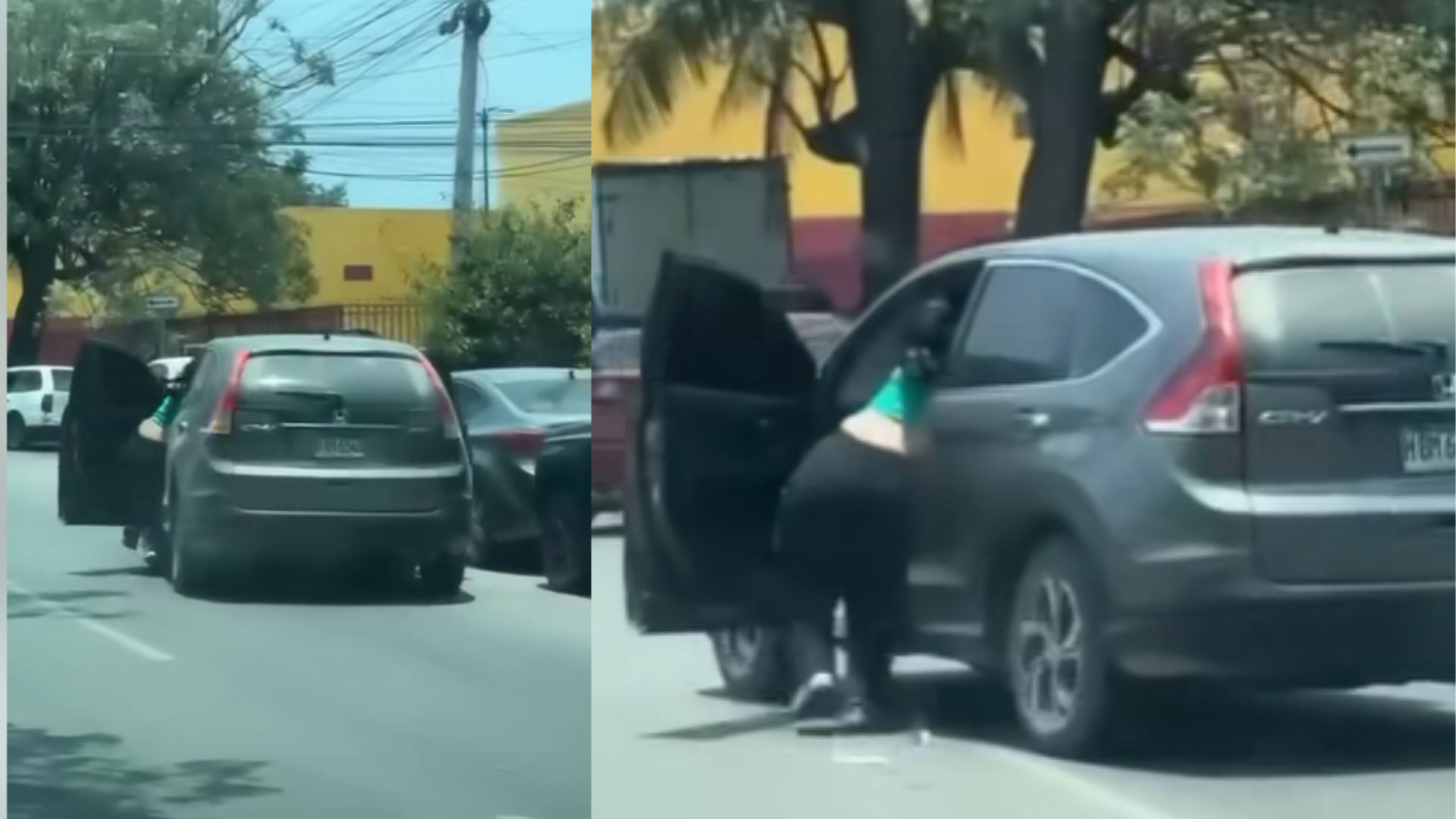 Imagen de VIDEO: Arrojan a mujer de vehículo en movimiento durante pelea en San Pedro Sula