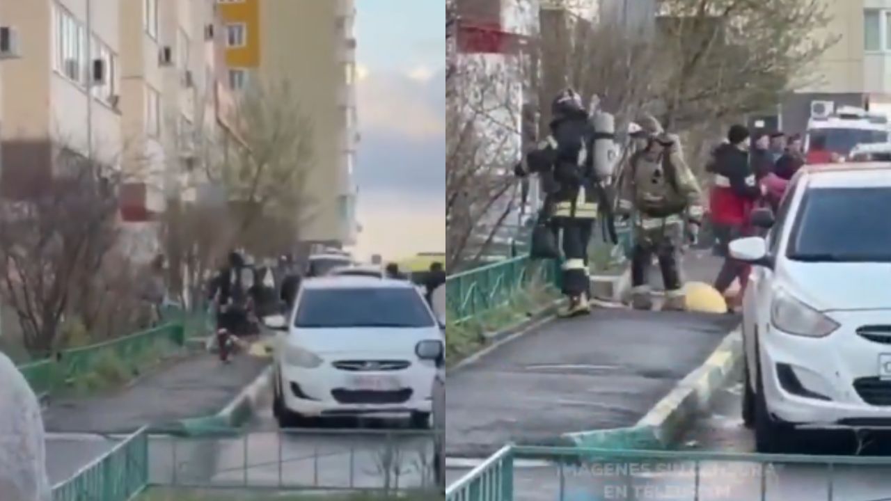 Graban a hombre que se lanzó desde un octavo piso; este fue su desenlace