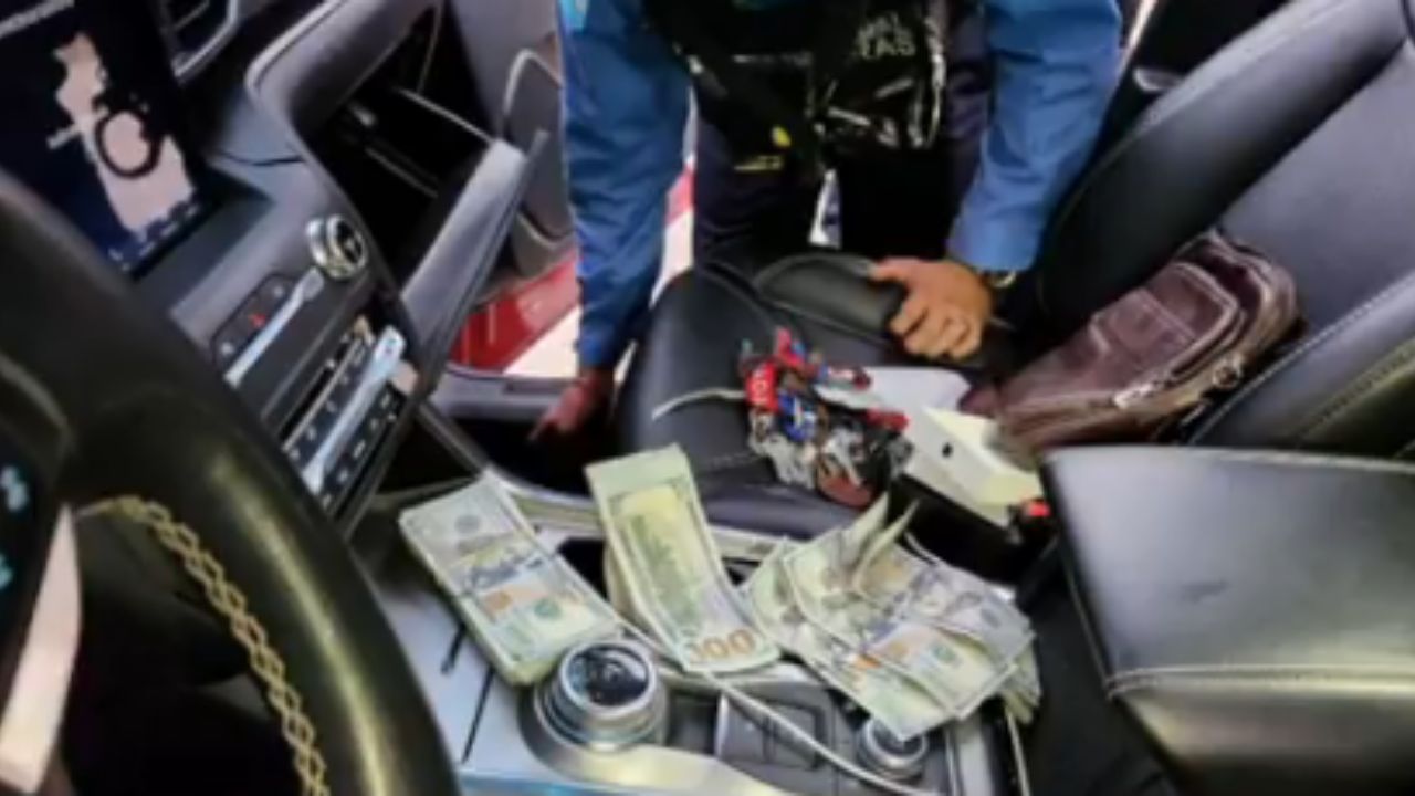 Incautan unos $ 50,000 a representante de Koriun, cuando los sacaba en su carro