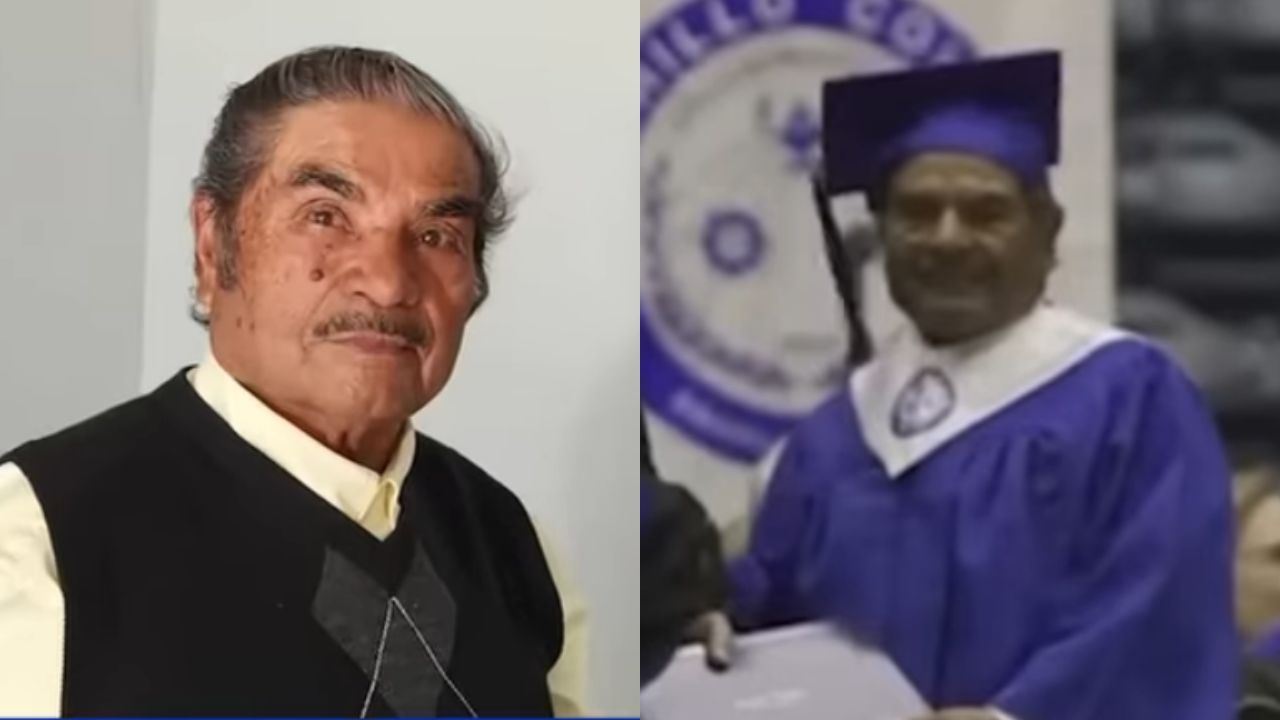 'Gracias a todos': Migrante se gradúa como licenciado a sus 82 años