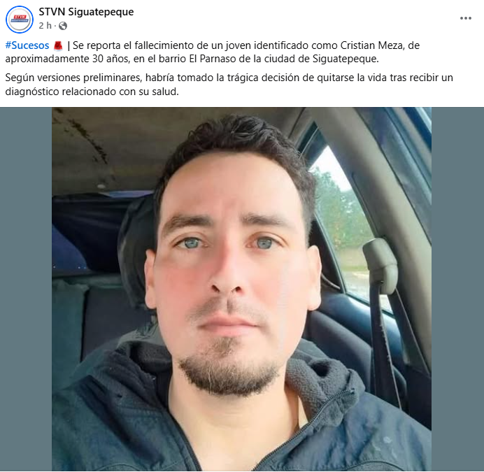 Captura de pantalla de la publicación