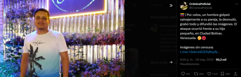 Captura de pantalla de la publicación