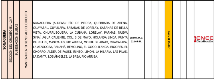 Lista de colonias que no tendrán luz pasado mañana