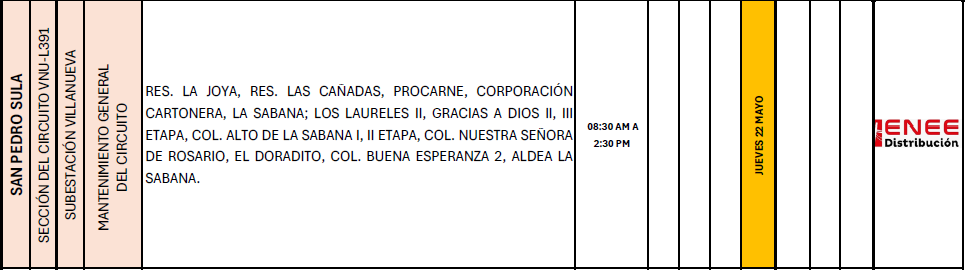 Lista de colonias que no tendrán luz pasado mañana