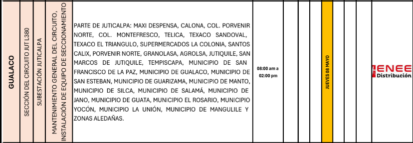 Lista de colonias que no tendrán luz pasado mañana