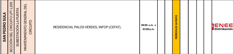 Lista de colonias que no tendrán luz pasado mañana
