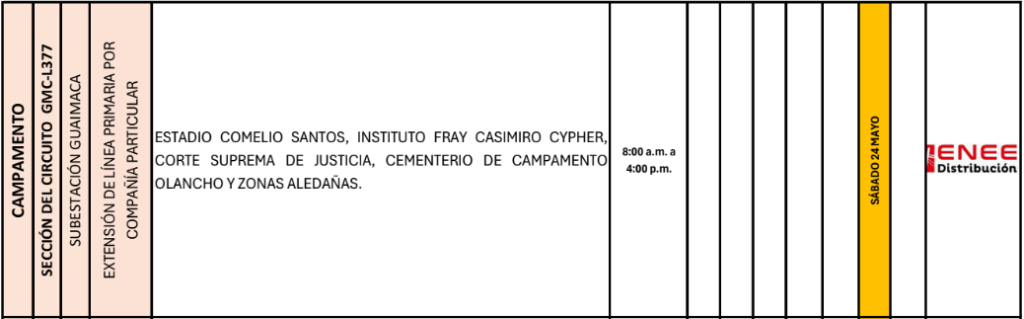 Lista de colonias que no tendrán luz pasado mañana