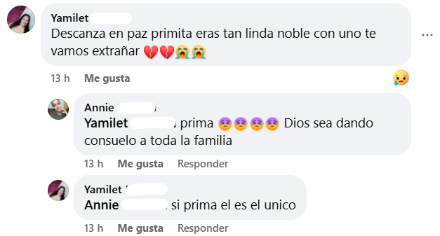 Captura de pantalla del comentario