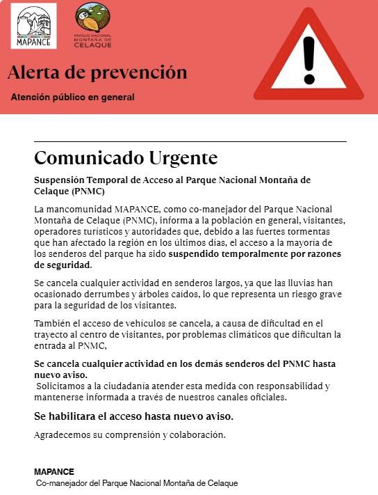 Comunicado de Mapance