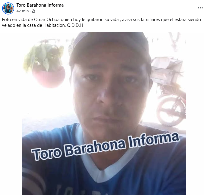 Captura de pantalla de la publicación