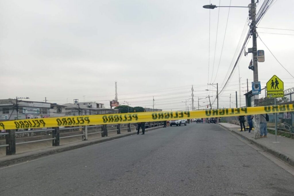 Calle donde sucedió el atentado. 