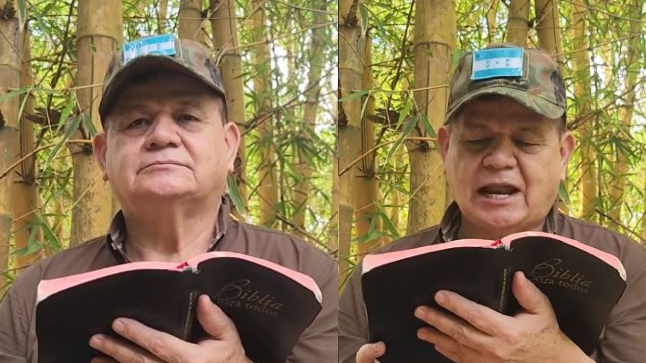 Romeo Vásquez lee la Biblia y asegura que Honduras está al ‘borde del abismo’