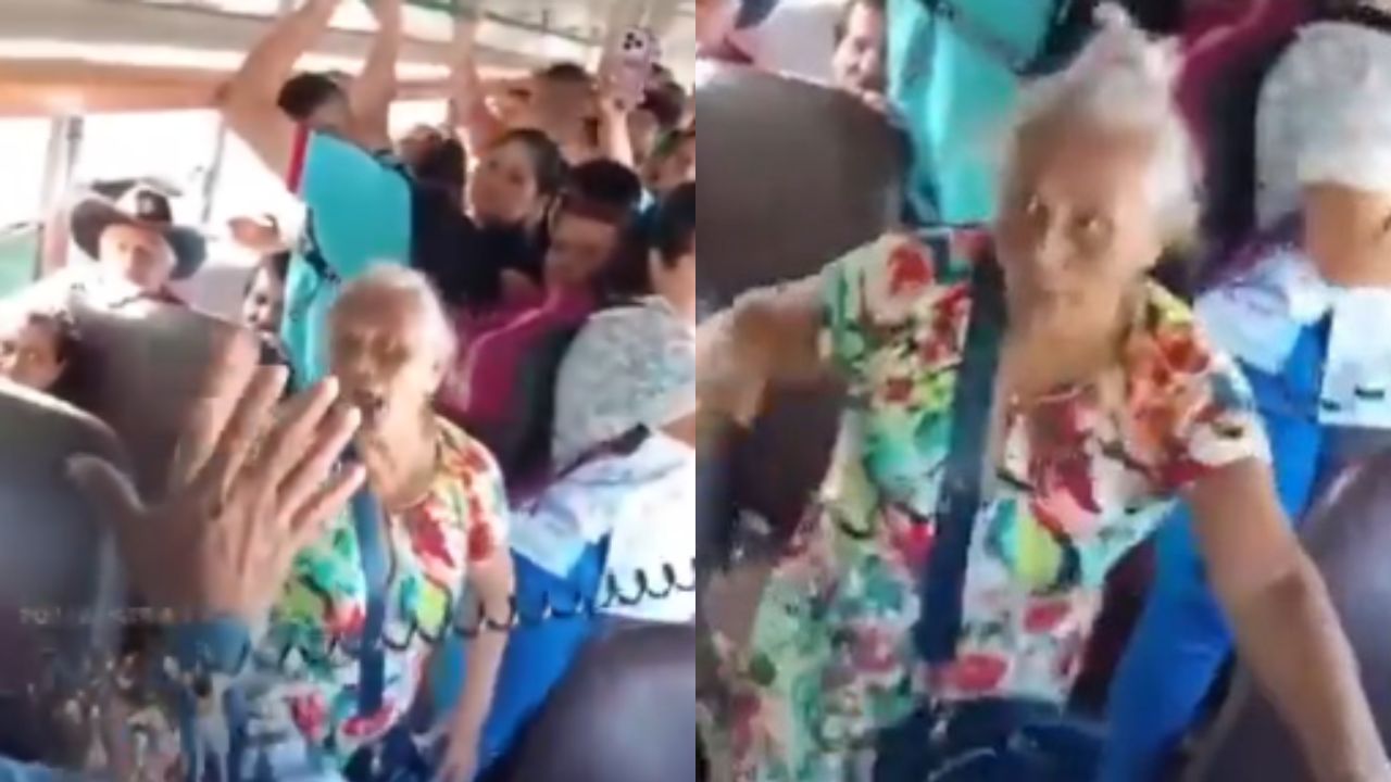 'Vas a hacer algo...': Anciana agrede a predicador evangélico a bordo de un bus