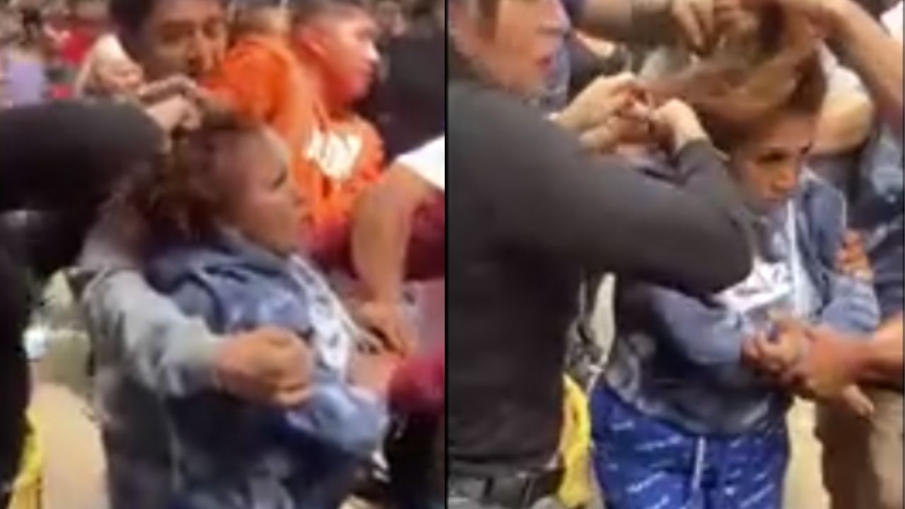 Imagen de VIDEO: Comerciantes golpean y cortan el cabello a mujeres acusadas de robo