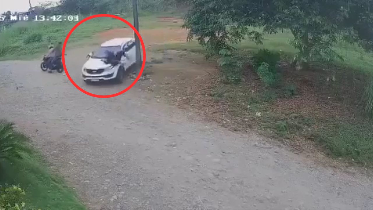 VIDEO: Conductor embiste a tres delincuentes que intentaron secuestrarlo