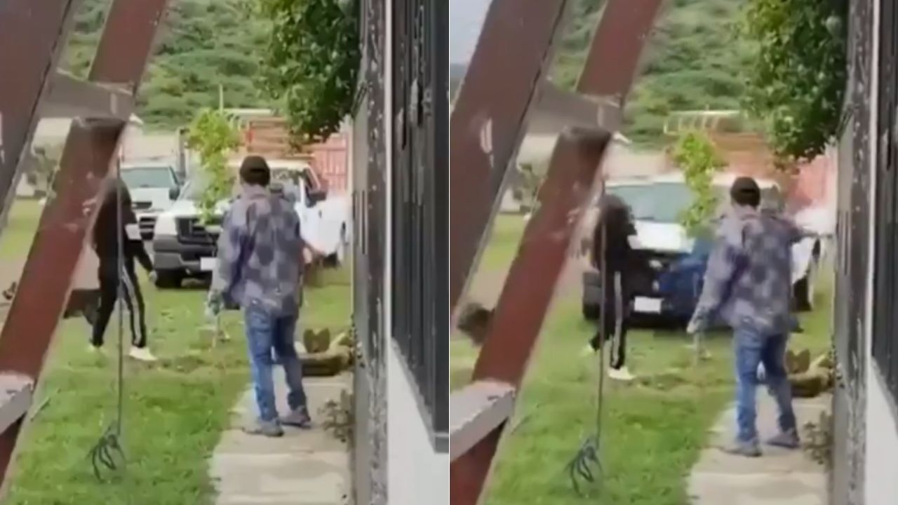 Graban cuando hombres atropellan a madre e hija por pelear unos terrenos