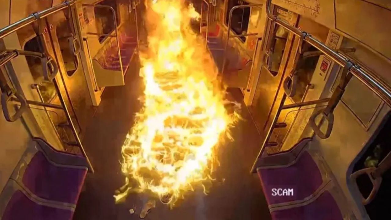 VIDEO: Hombre enfurece tras divorcio, incendia tren y deja más de 100 heridos