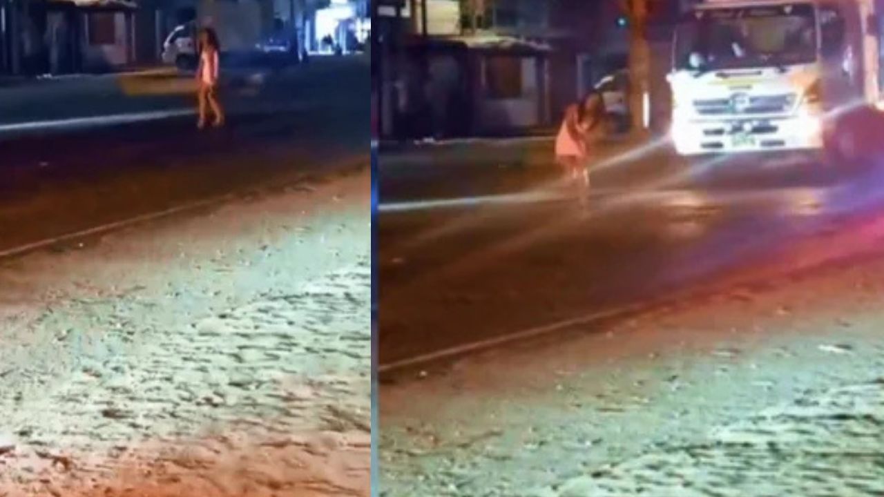 '¡Ay no, Dios mío!': Joven graba a su amiga siendo arrollada por un camión