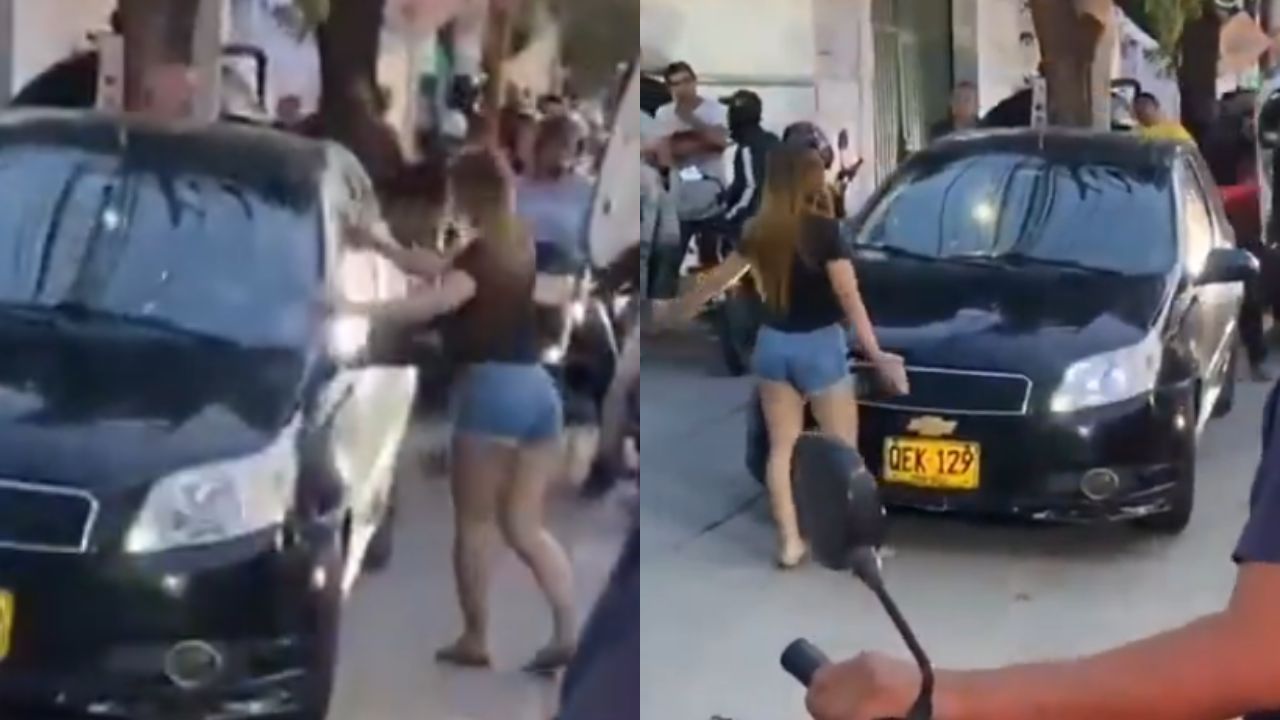 '¡Dale más duro!': Joven destruye carro de su padre al descubrirlo con amante