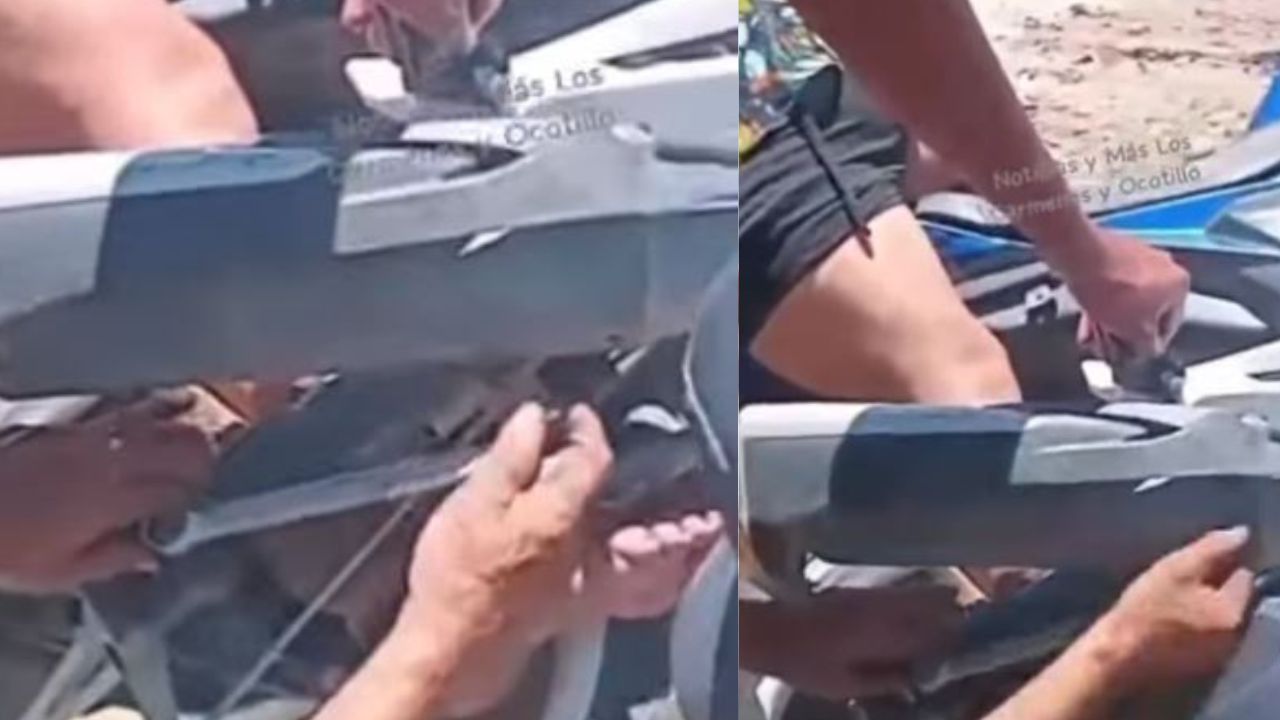 '¡Ay, tita!': Pie de mujer queda atorado en escape de moto en San Pedro Sula