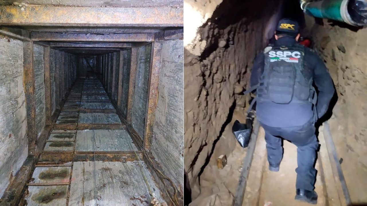 Así es el nuevo narcotúnel localizado que conectaba a México con Estados Unidos