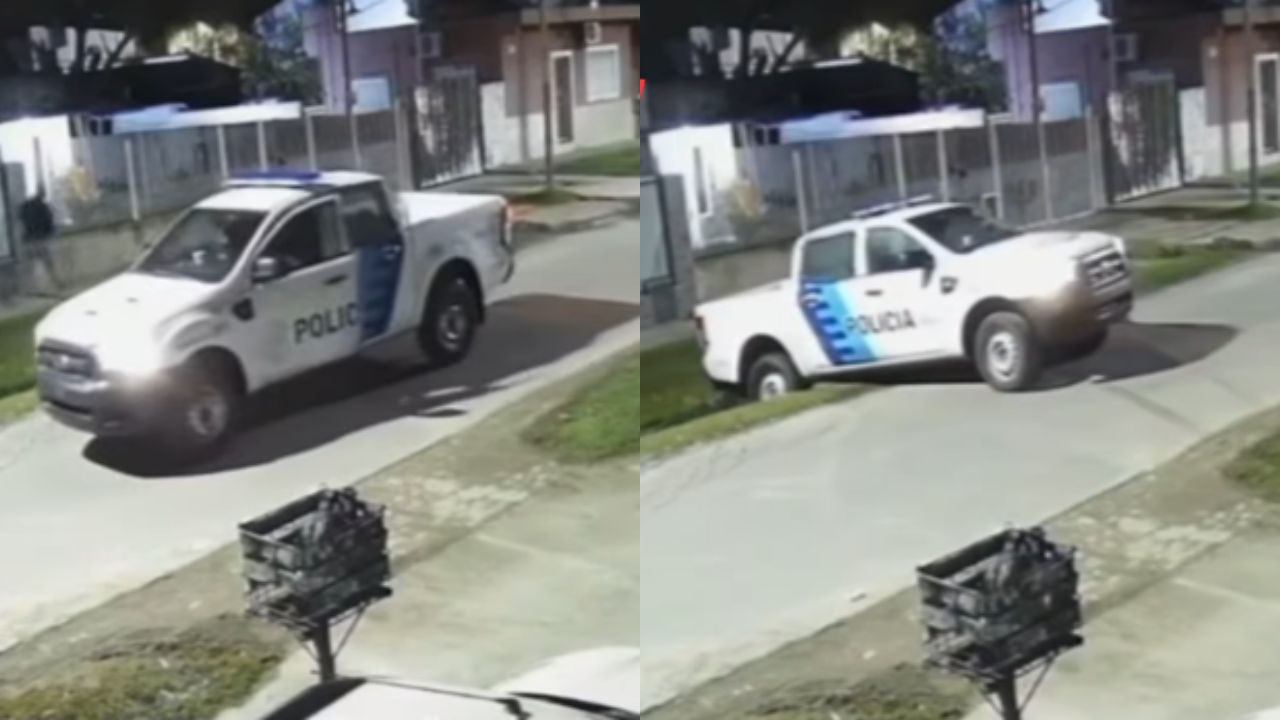 Vídeo: Patrulla policial se 'encuneta' durante persecución a criminales