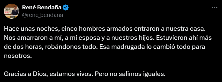 Captura de pantalla de la publicación